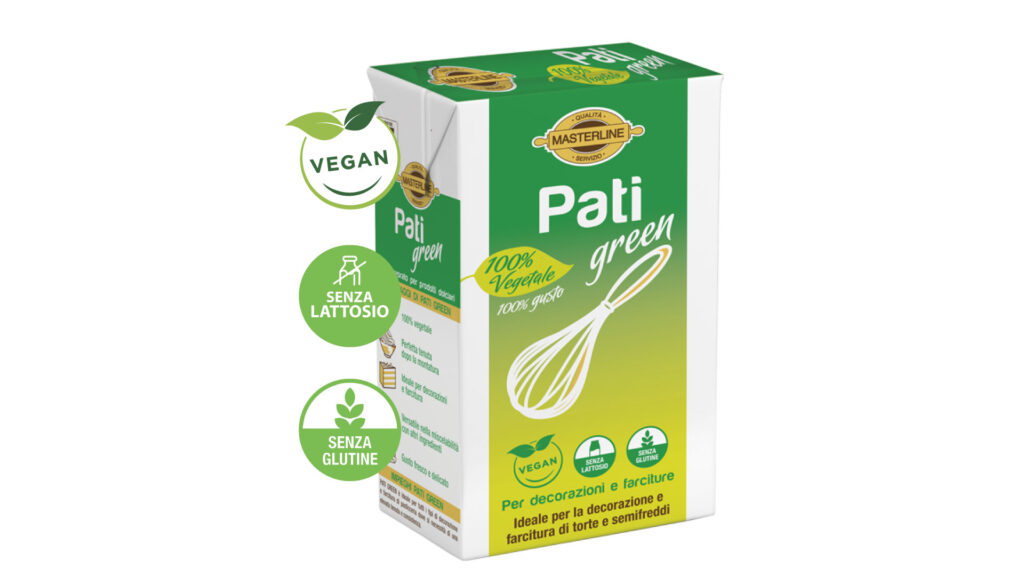 pati green vegan, senza lattosio e senza glutine